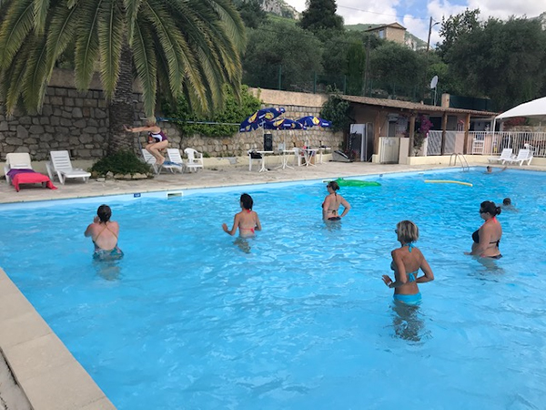 Camping Les Gorges du Loup-Aqua gym